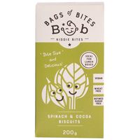 Bags Of Bites Kiddies Spinach & Cocoa Biscuits